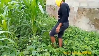Agriculture Teacher Visits Her Students' Maize Garden And Gets Seduced By A College Boy For A Steamy Encounter