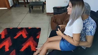 I Seduce And Pleasure My Daughter-In-Law With A Sex Toy While Her Parents Are Nearby, Risking Exposure