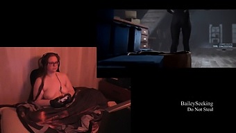 Gamer Girl Explores Quarry In The Nude