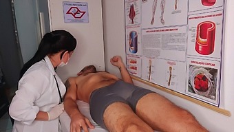 A Boy Got An Unexpected Hard On In Front Of The Nurse.