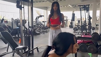 My Trainer, A Stunning Trans Woman, Gets Me Squating With No Clothes - May Hernandez